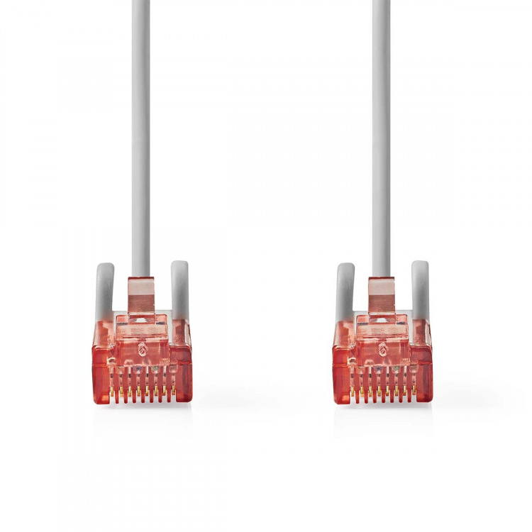 Nedis CAT6 Netwerkkabel | RJ45 Male | RJ45 Male | U/UTP | 2.00 m | Rond | PVC | Grijs | Label