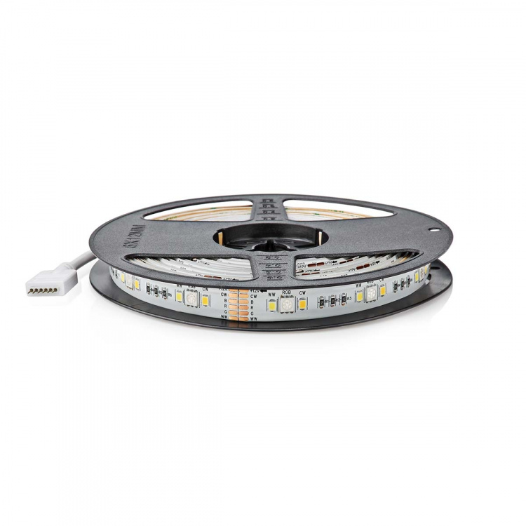 Nedis SmartLife LED Strip | Koel Wit / RGB / Warm Wit | SMD | 5.00 m | IP21 | 2700 - 6500 K | 960 lm | Android™ / IOS Nedis SmartLife LED Strip | Koel Wit / RGB / Warm Wit | SMD | 5.00 m | IP21 | 2700 - 6500 K | 960 lm | Android™ / IOS