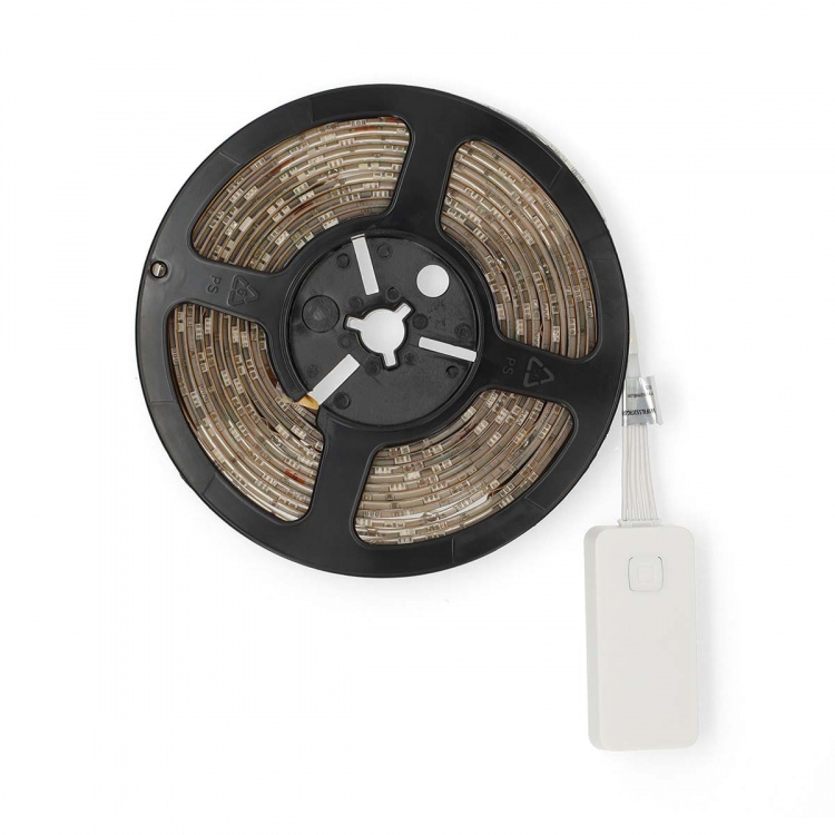 Nedis SmartLife LED Strip | Koel Wit / RGB / Warm Wit | SMD | 5.00 m | IP21 | 2700 - 6500 K | 960 lm | Android™ / IOS Nedis SmartLife LED Strip | Koel Wit / RGB / Warm Wit | SMD | 5.00 m | IP21 | 2700 - 6500 K | 960 lm | Android™ / IOS