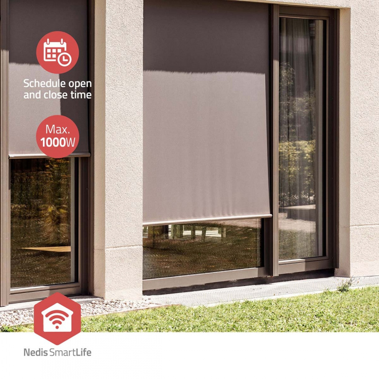 Nedis SmartLife inbouwmodule | Rolluiken/jaloezieën | 1000 W | Kroonsteen | App beschikbaar voor: Android™ / IOS Nedis SmartLife inbouwmodule | Rolluiken/jaloezieën | 1000 W | Kroonsteen | App beschikbaar voor: Android™ / IOS