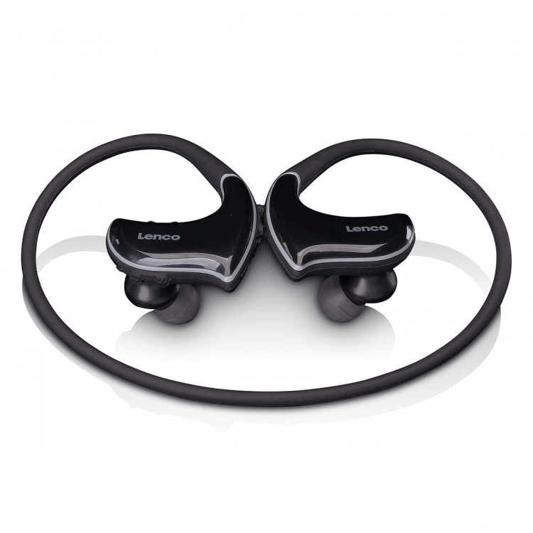 Lenco Spatwaterdichte Sport Bluetooth® hoofdtelefoon en MP3-speler in-1