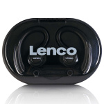 Lenco Sport IPX5 TWS Bluetooth®-oortelefoon Zwart
