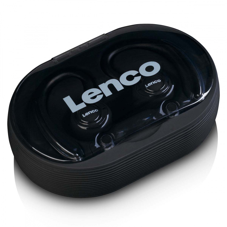 Lenco Sport IPX5 TWS Bluetooth®-oortelefoon Zwart