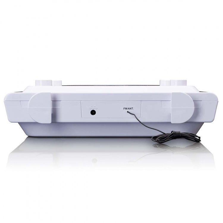 Lenco Keukenklokradio met CD Bluetooth® en afstandsbediening Wit