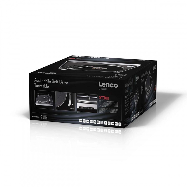 Lenco Platenspeler met zichtbare snaaraandrijving, geborsteld aluminium frame en Ortofon 2M RED cassette Zwart Lenco Platenspeler met zichtbare snaaraandrijving, geborsteld aluminium frame en Ortofon 2M RED cassette Zwart