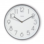 Hama Corsica Wall Clock 30 cm Black/White