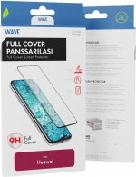 Wave Full Cover gepantserd glas, Huawei P30 Lite, zwart Wave Full Cover gepantserd glas, Huawei P30 Lite, zwart