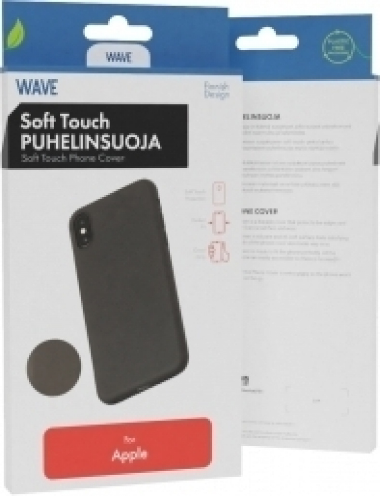 Wave Soft Touch Telefoonhoesje, Apple iPhone 11 Pro Max, zwart