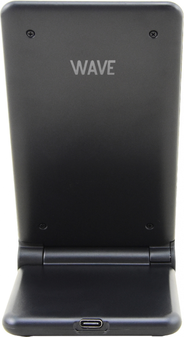 Wave Qi Desktopstandaard 15W met draadloos opladen, zwart