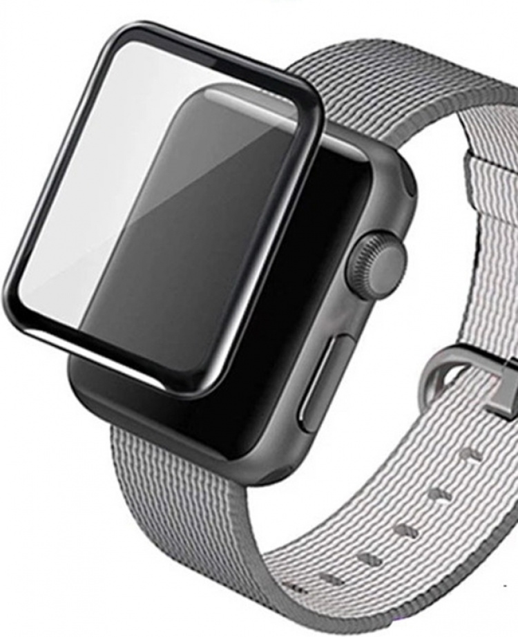 Wave 3D PMMA Screen Protector, Apple Watch 38 mm, zwart