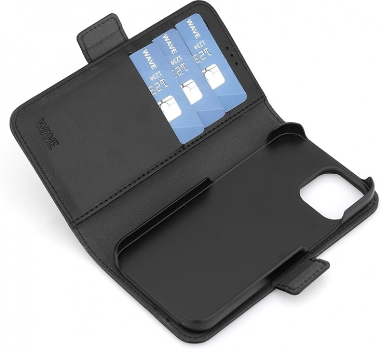 Wave Duo BookCase, iPhone 13 mini, zwart