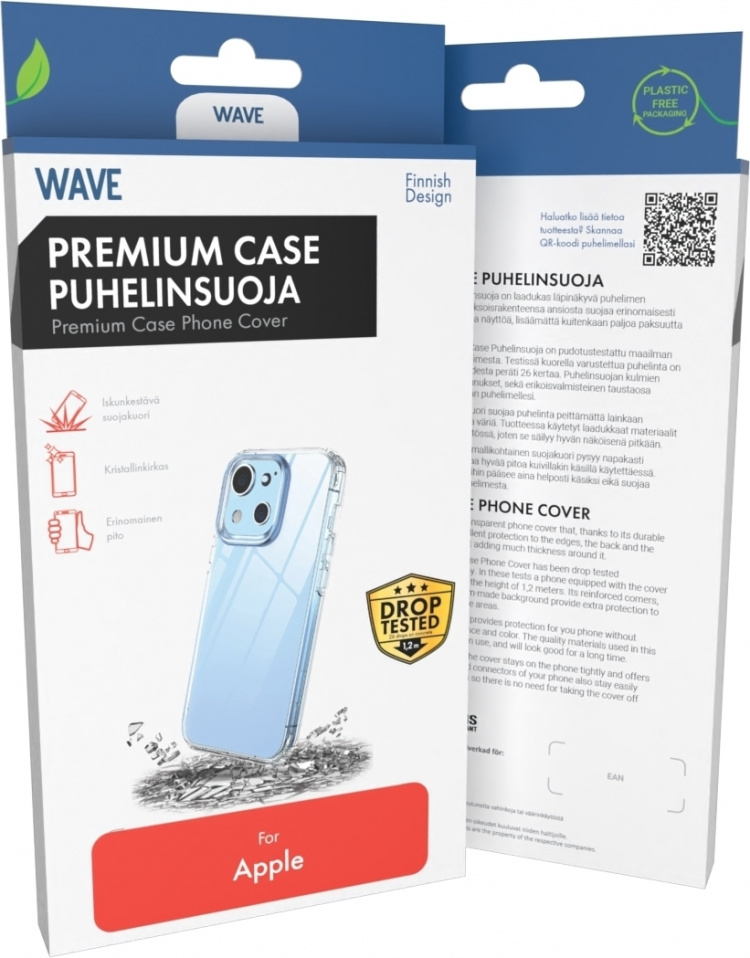 Wave Premium hoesje, iPhone 14, transparant