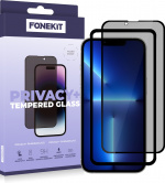 FoneKit Privacy+ Volledige hoes, iPhone 13 Pro Max / 14 Plus, zwart