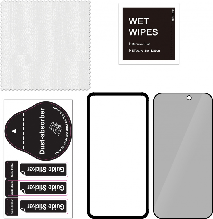 FoneKit Privacy+ Volledige hoes, iPhone 14 Pro, zwart FoneKit Privacy+ Volledige hoes, iPhone 14 Pro, zwart