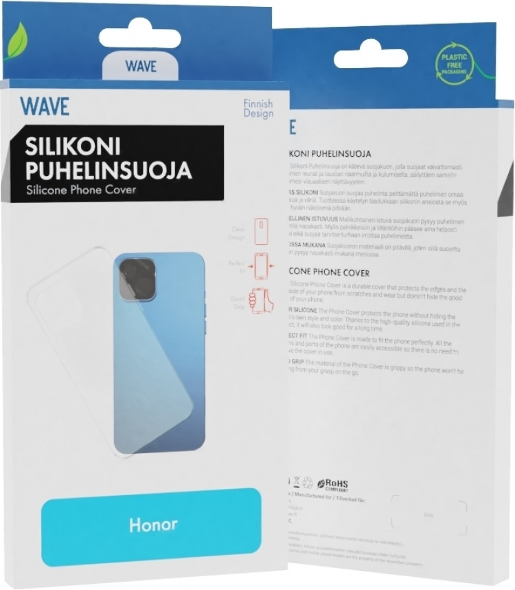 Wave siliconen beschermhoes, Honor Magic5 Lite, transparant