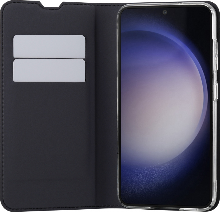 FoneKit BookCase beschermhoes, Samsung Galaxy S23, zwart FoneKit BookCase beschermhoes, Samsung Galaxy S23, zwart