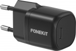 FoneKit Mini 20W netoplader, USB-C, zwart