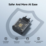 FoneKit GaN PD 65W AC-lader, USB-C, zwart FoneKit GaN PD 65W AC-lader, USB-C, zwart