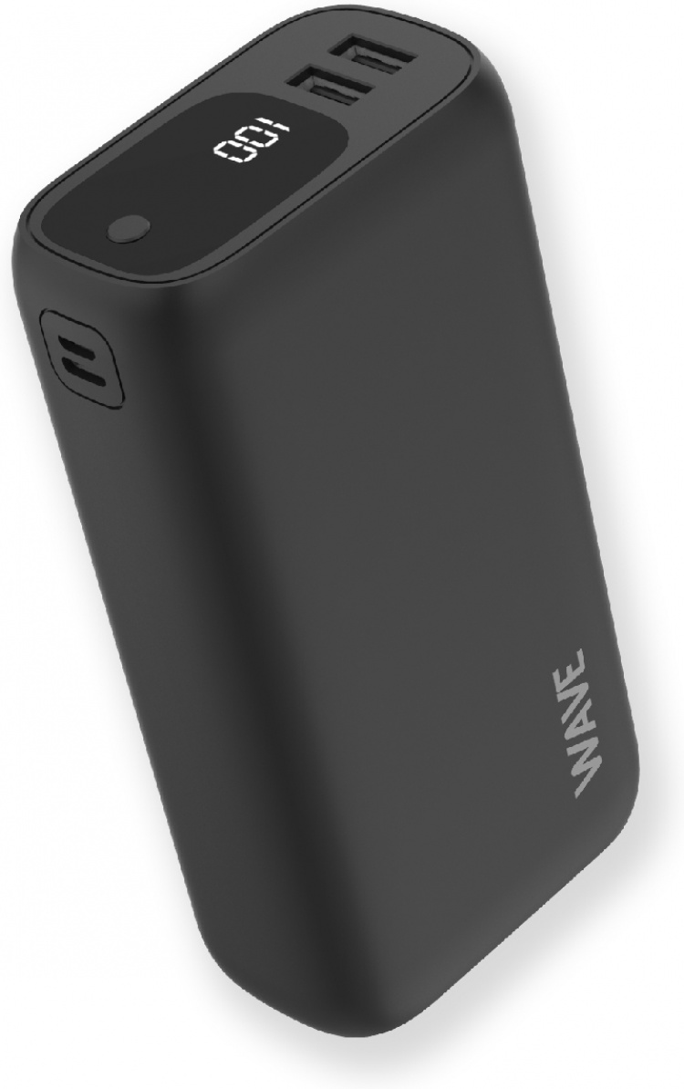 Wave Ultrapower back-up voeding, 30.000 mAh, zwart Wave Ultrapower back-up voeding, 30.000 mAh, zwart