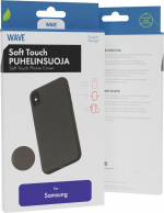 Wave Soft Touch siliconen beschermer, Samsung Galaxy A05s, Zwart