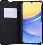 FoneKit BookCase beschermhoes, Samsung Galaxy A15, zwart
