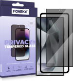 FoneKit Privacy+ volledige hoes, Galaxy S24 Ultra, zwart