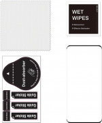 FoneKit Full Cover gepantserd glas, OnePlus 12, zwart