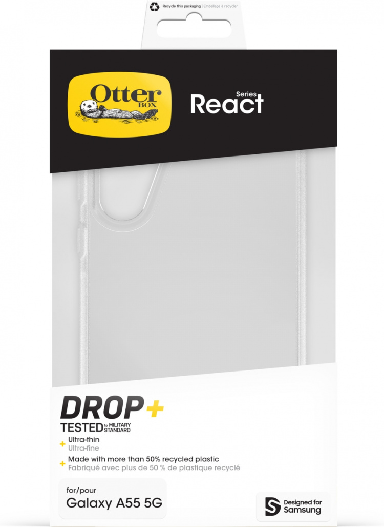 Otterbox React beschermhoes, transparant, Samsung Galaxy A55