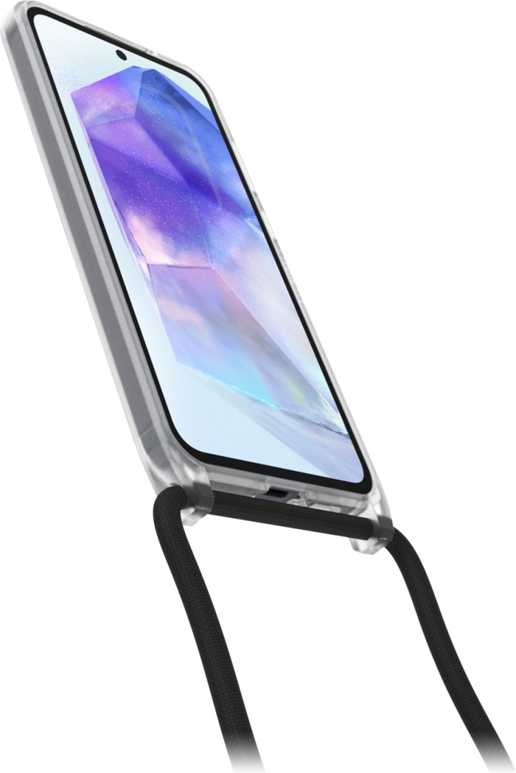 Otterbox React Necklace beschermhoes met riem, transparant, Samsung Galaxy A55