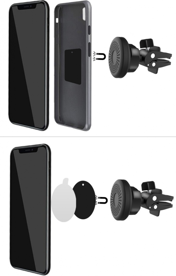 FoneKit Air Vent autohouder voor airconditioning met magneet FoneKit Air Vent autohouder voor airconditioning met magneet