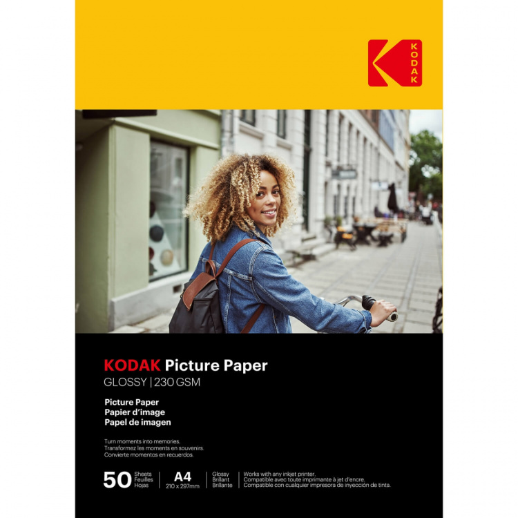Kodak 21x29,7cm Blankt Fotopapper 230g/m² 50 Ark