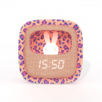 Mobility On Board Väckarklocka med Nattlampa Billy Clock Leopard Rose