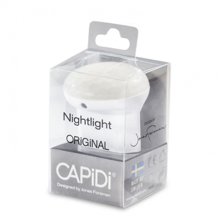 CAPiDi Nattlampa Sensor LED Vit