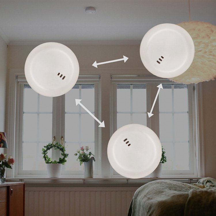 CAPiDi Brandvarnare 2-pack Vit CAPiDi Brandvarnare 2-pack Vit