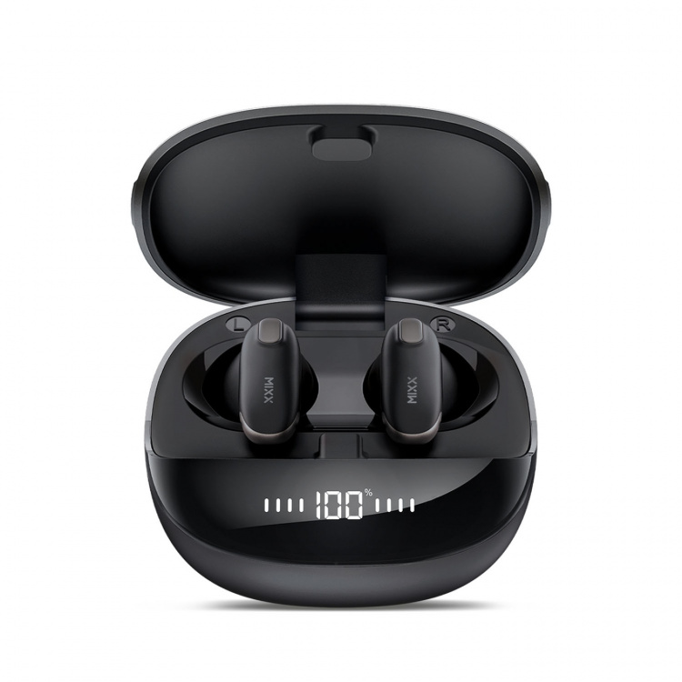 MIXX Hörlur Hybrid Charge 2 In-Ear Tws Qi Trådlös Svart