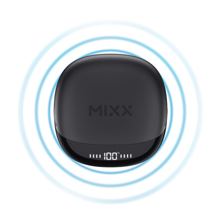MIXX Hörlur Hybrid Charge 2 In-Ear Tws Qi Trådlös Svart
