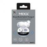MIXX Hörlur Hybrid Charge 2 In-Ear Tws Qi Trådlös Vit