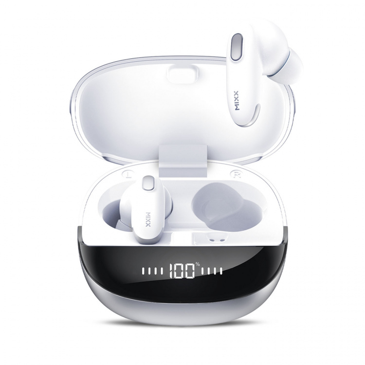 MIXX Hörlur Mini Charge 2 In-Ear Tws Qi Trådlös Vit