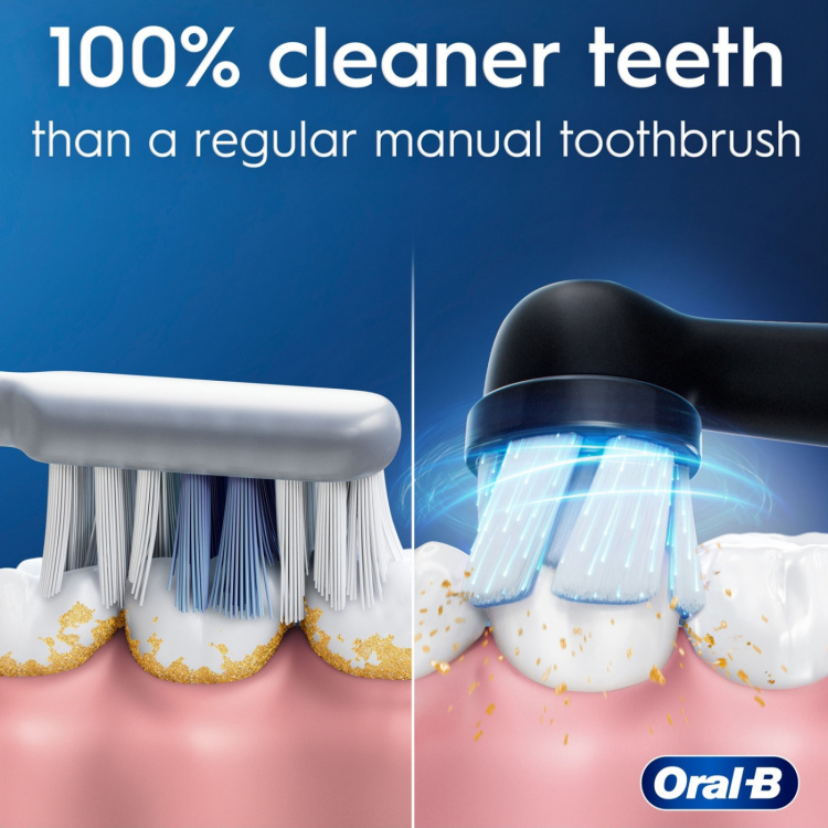 Oral B Eltandborste iO2 Series Duo Night Black / Calm Pink Oral B Eltandborste iO2 Series Duo Night Black / Calm Pink