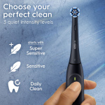 Oral B Eltandborste iO2 Series Duo Night Black / Calm Pink Oral B Eltandborste iO2 Series Duo Night Black / Calm Pink