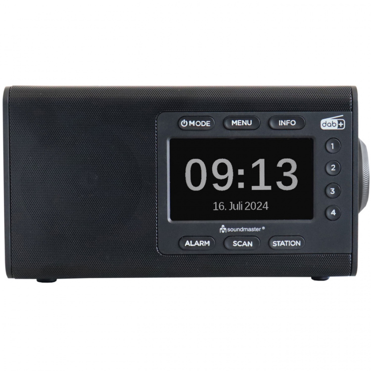 Soundmaster Bordsradio med färg-display och förvalsknappar