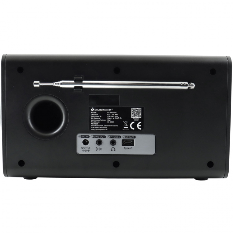 Soundmaster Bordsradio med färg-display och förvalsknappar