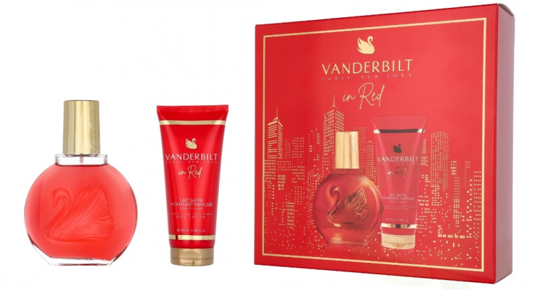 Gloria Vanderbilt In Red Giftset 200 ml Edp Spray 100ml/Body Lotion 100ml