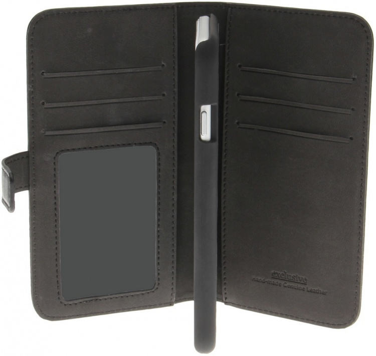 Insmat Flip Case Portemonnee Hoesje voor iPhone 6 / 6s / 7 / 8 / SE, zwart Insmat Flip Case Portemonnee Hoesje voor iPhone 6 / 6s / 7 / 8 / SE, zwart