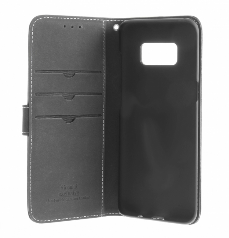 Insmat Exclusief Flip Case portemonnee hoesje, Samsung Galaxy S8, zwart Insmat Exclusief Flip Case portemonnee hoesje, Samsung Galaxy S8, zwart