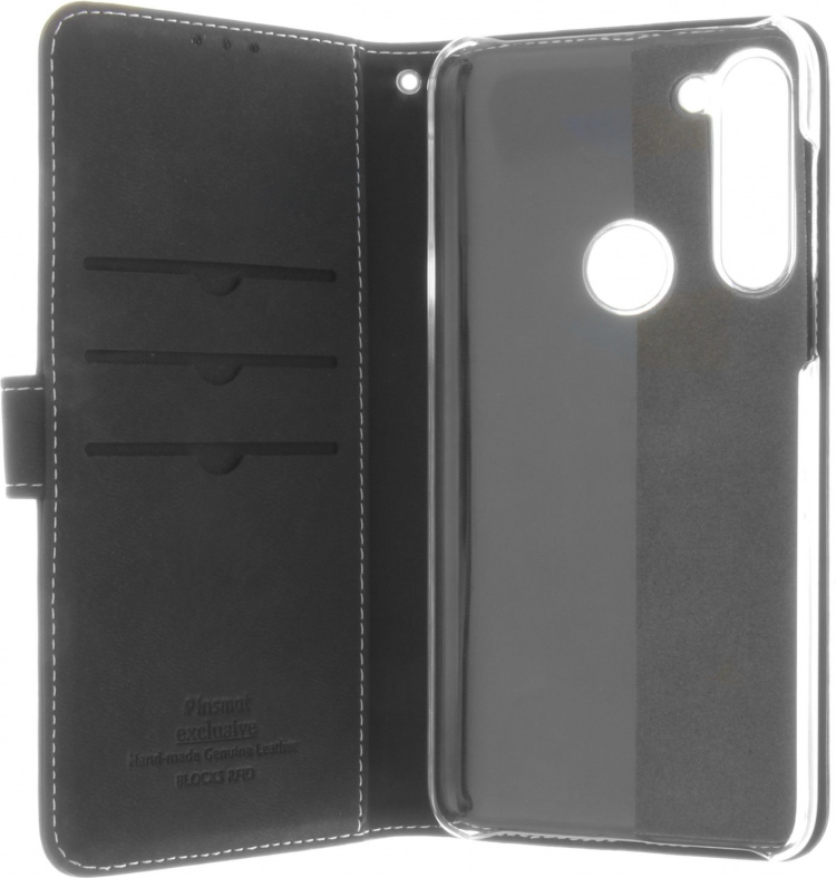 Insmat Exclusieve Flip Case Portemonneehoesje Motorola Moto G8 Power, zwart