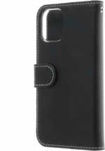 Insmat Exclusive Flip Case Portemonneehoesje, iPhone 12 mini, zwart