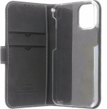 Insmat Exclusive Flip Case Portemonneehoesje, iPhone 12 mini, zwart