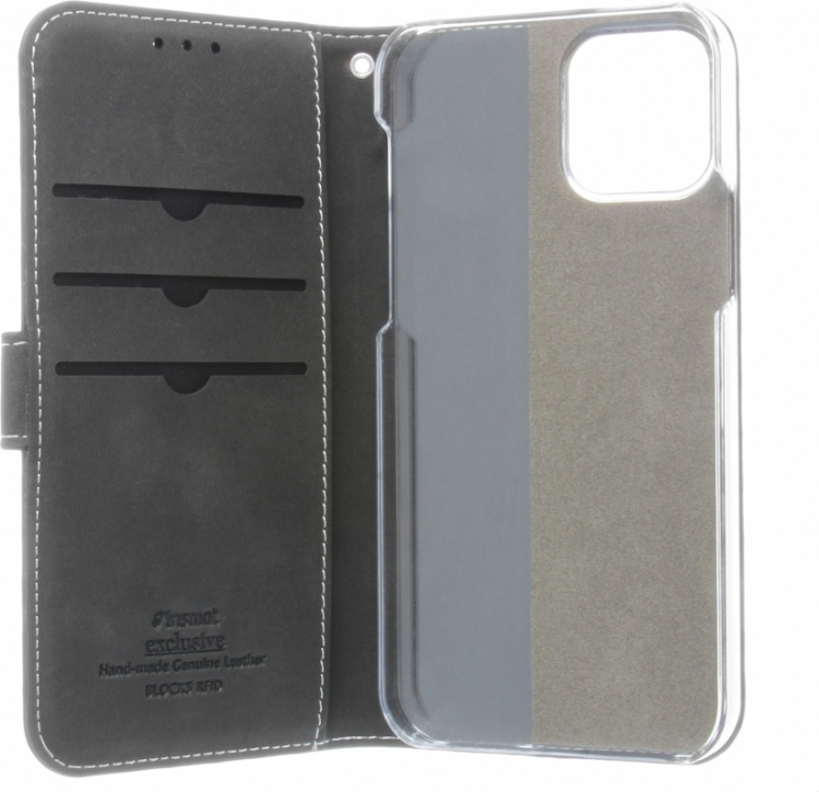 Insmat Exclusive Flip Case Portemonneehoesje, iPhone 12 / 12 Pro, zwart Insmat Exclusive Flip Case Portemonneehoesje, iPhone 12 / 12 Pro, zwart