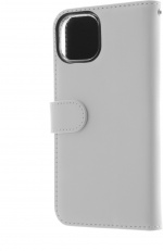 Insmat Exclusive Flip Case Portemonneehoesje, iPhone 13 mini, wit